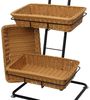 Metall Korbständer inkl. 3 Körbe aus Polyrattan, Verkaufsständer, Korb Etagere, Obstkorb, Gemüsekorb, Ordnungsregal Bild 5