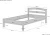 Erst-Holz Massivholzbett Buche natur 100x200 Einzelbett Bettgestell ohne Zubehör 60. 73-10 oR Bild 3