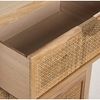 DRW Sinfonier mit 4 Schubladen aus MDF und Rattan in Natur, 45 x 30 x 89 cm, Höhe 16 cm Bild 3