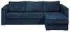 Vente-unique - LORETO Sofa SamtStoff Blau - B 223 cm152 cm x H 90 cm x L 298 cm Bild 2