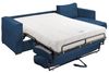 Vente-unique - LORETO Sofa SamtStoff Blau - B 223 cm152 cm x H 90 cm x L 298 cm Bild 3