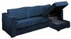 Vente-unique - LORETO Sofa SamtStoff Blau - B 223 cm152 cm x H 90 cm x L 298 cm Bild 4