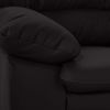 Mivano 3-Sitzer Sofa Casino, Große Ledercouch mit moderner Kontrastnaht, 191 x 88 x 92, Kunstleder Schwarz Bild 3