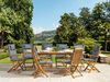 Gartentisch Set MAUI Akazienholz 160 220x100x74 cm Grau Bild 2