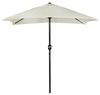 AKTIVE 53879 - Rechteckiger Sonnenschirm für Balkon, Terrassenschirm, rechteckiger Sonnenschirm für Terrasse, Garten, 200x120 cm, Creme, Aluminiummast Bild 4