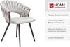 LC Home Esszimmerstuhl »Nancy« Flechtoptik Samt Armlehnstuhl Designerstuhl (Einzelstuhlset, 2 St), Gestell aus Metall Bild 4