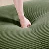 Ball & Cast Cord Sofa, Boneless Couch mit Ottomane, Ohne Montage, Sofa Modular mit Polsterung für Wohnzimmer, Schlafzimmer, Grün, 3 Sitze Bild 5