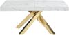 Vente-unique - CATONAV Esstisch Holz, Platte Weiß - B 90 cm x H 75 cm x L 200 cm160 cm240 cm Bild 4