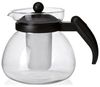 Teekanne mit Sieb 1. 5 Liter schwarz/ transparent Bild 2