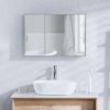 Home Discount Bath Vida Tiano Badezimmerschrank, dreifach verspiegelt, Wandmontage, Edelstahl, moderner Schrank, Glas, Silber, H 45 x W 68 x D 13 cm Approx Bild 4