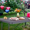HATTORO Buffettisch Klapptisch Campingtisch Gartentisch Tisch Koffer 180 cm Grau Bild 2