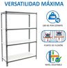 Simonrack Schwerlastregal, Lagerregal, 150 x 80 x 40 cm, Metallregal, Kellerregal, Biegestelle 180 kg, 4 Fachböden, Anthrazit/Weiss - Simonclick Bild 4