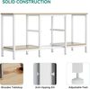 YITAHOME TV Schrank für bis zu 47 Zoll Fernseher, Fernsehtisch Mediaschrank mit 2 Stoffschubladen & 2 Ablagefächern, 110 x 30 x 50 cm Stahlgestell TV Lowboard für Wohnzimmer & Schlafzimmer Bild 5