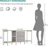 YITAHOME TV Schrank für bis zu 47 Zoll Fernseher, Fernsehtisch Mediaschrank mit 2 Stoffschubladen & 2 Ablagefächern, 110 x 30 x 50 cm Stahlgestell TV Lowboard für Wohnzimmer & Schlafzimmer Bild 3