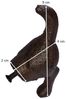 Wandhaken mit 4 Haken "Hundeschwanz" aus Schiefer und Gusseisen Bild 2