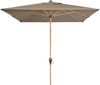 Doppler Sonnenschirm / Kurbelschirm "Alu Wood Ultra 300 x 200 Auto Tilt", greige, 300 x 200 cm Bild 4
