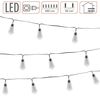 Spetebo LED-Lichterkette Deko Beleuchtung mit 10 LED Glühbirnen - 450 cm - mit Netzstecker, 10-flammig, mit Timer Bild 3