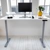 Ergotopia Desktopia Lite, höhenverstellbarer Schreibtisch, elektrisch höhenverstellbares Tischgestell mit Memory Funktion, Kollisionsschutz, Weiß Bild 2