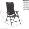 Garten Sitzgruppe Milano - Glastisch 70 cm Ø mit Hochlehner Stuhl - Aluminium - Wetterfest Bild 3
