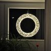 BURI Lichterkette LED Lichterkranz 50cm mit Timer warmweiß Drahtkranz Weihnachtsdeko, Lichterkranz Bild 5