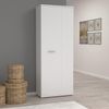 FORTE Net106 Mehrzweckschrank, Holzwerkstoff, Weiß, 68. 90x34. 79x179. 1 cm Bild 2
