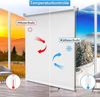 Homland Verdunklungsrollo Klemmfix ohne Bohren Thermorollo Seitenzugrollo Weiß 45x170 cm (BxH) Lichtblick Sichtschutz & Sonnenschutz, Wandmontage & Deckenmontag für Fenster und Tür Bild 2