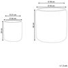 Set mit 2 Blumentöpfen BRODIEA PE Rattan 26 45 cm Hellbraun Bild 3