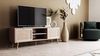 Newroom Sideboard Mila, TV Board Sonoma Eiche Rattan Optik Modern Boho TV Schrank Bild 2