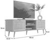Newroom Sideboard Mila, TV Board Sonoma Eiche Rattan Optik Modern Boho TV Schrank Bild 3
