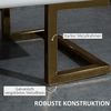 HOMCOM Sitzbank Sitzbank mit goldenen Beinen Bild 4