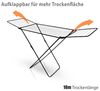 BigDean Wäscheständer Schwarz zusammenklappbar 18m Trockenlänge – Wäschetrockner Ständer mit X-Beinen für stabilen Stand – Wäscheständer Ultra leicht & Made in Europe Bild 5