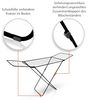 BigDean Wäscheständer Schwarz zusammenklappbar 18m Trockenlänge – Wäschetrockner Ständer mit X-Beinen für stabilen Stand – Wäscheständer Ultra leicht & Made in Europe Bild 2