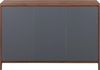 Sideboard dunkler Holzfarbton / grau 3 Türen MEDFORT Bild 5