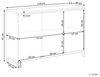 Sideboard dunkler Holzfarbton / grau 3 Türen MEDFORT Bild 3