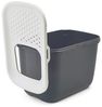 Nobby Katzentoilette Hop In anthrazit-weiß 58,5 x 39 x 39,5 cm Bild 3