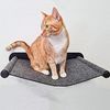 Canadian Cat Company Katzen-Hängematte mit Wandmontage, anthrazit, ca. 65 x 35 x 10 cm, Kletterwand Liegemulde Wandliege Katzenbett aus Filz Bild 3