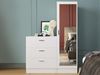 Vente-unique - VITORIO Kommode Holz, Platte Weiß - B 47 cm x H 140 cm x L 100 cm Bild 4