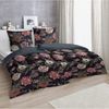 Primera Mako-Satin Bettwäsche 155x220 Blumen Wende schwarz 243215-84 Bild 2