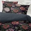 Primera Mako-Satin Bettwäsche 155x220 Blumen Wende schwarz 243215-84 Bild 3