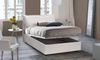 Talamo Italia - Doppelbett Olivia, Bettkasten mit Kunstlederbezug, 100 % Made in Italy, Öffnung vorne, geeignet für Matratzen 120x200 cm, Weiß Bild 4