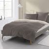 Irisette Edelflanell Bettwäsche Alpaka 135x200 Wende natur grau 8414-80 Bild 2