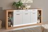 Sideboard Rivian in weiß matt und Eiche 198 cm Bild 5