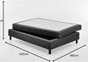 ATLANTIC home collection Boxbett Happy, ohne Kopfteil, mit Topper, wahlweise mit oder ohne Bettwaren Bild 3