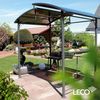 Leco Profi-Grillpavillon XXL mit Polycarbonat-Dach, 275 x 165 x 233 cm (L x B x H) Bild 2