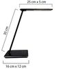 UNiLUX LED-Tischleuchte LINKA, dimmbar, schwarz Bild 2