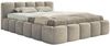 Selsey Polsterbett 140x200 cm Modernes Bettgestell mit Lattenrost Elegantes Design in Taupe Welur Piano Robuster Holzrollrost für Komfort Bodenschonende Kunststoffgleiter Max Belastung 250 kg Bild 3