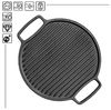 4BIG. fun Grillplatte, geriffelt, Gusseisen schwarz, 36,0 cm Bild 5
