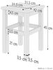 Hocker Holzhocker Sitzhocker Buche massiv natur ohne Lehne V-90.71-46Einzelartikel Bild 3