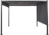 'PARGA' Garten-Pergola, mit LED-Beleuchtung, Stahl/Polyester Dunkelgrau, 310 x 310 x 215 cm Bild 3