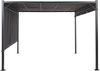 'PARGA' Garten-Pergola, mit LED-Beleuchtung, Stahl/Polyester Dunkelgrau, 310 x 310 x 215 cm Bild 4